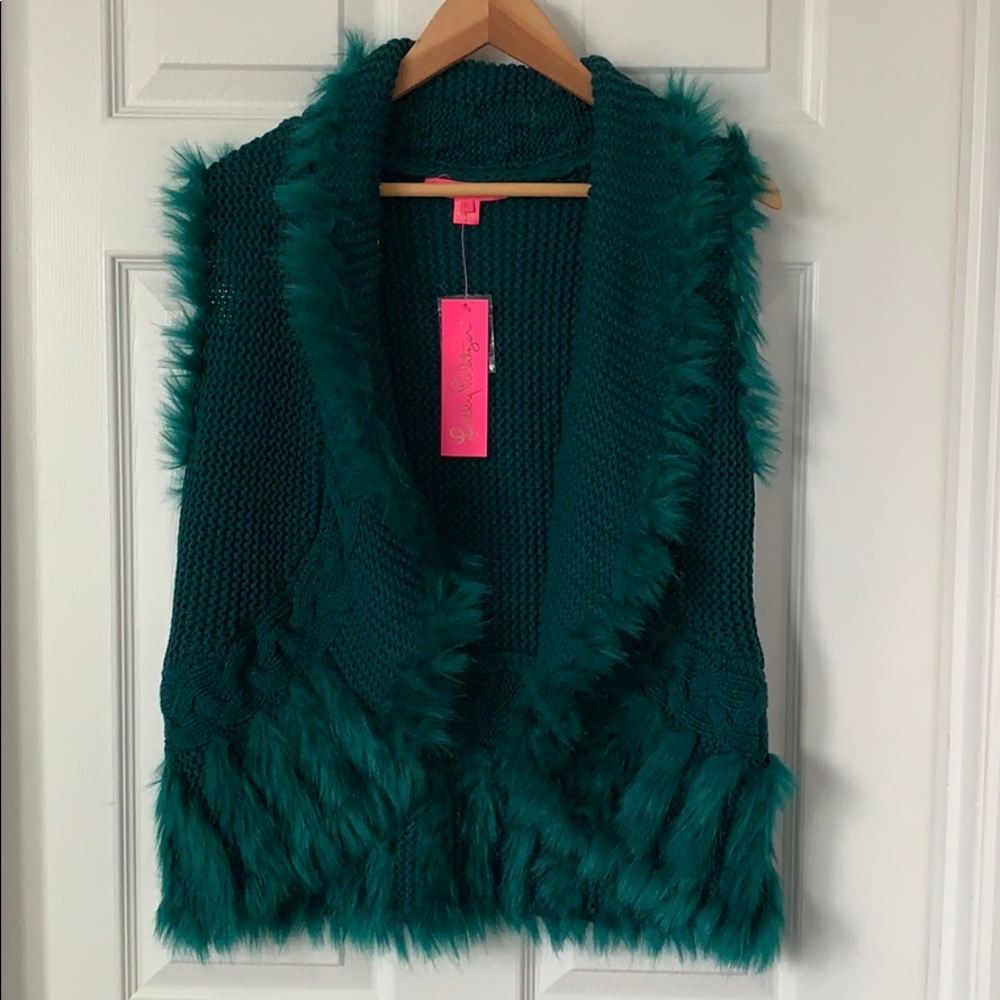 Lilly Pulitzer Torino Vest in Inky Turquoise